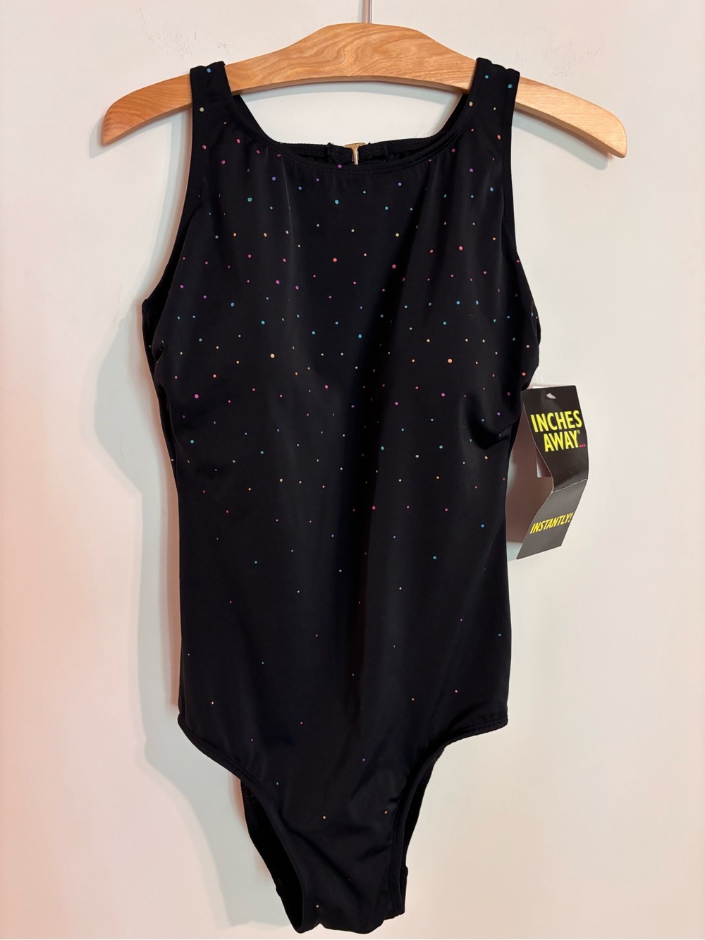 Inches Away NWT One piece black bathing suit
